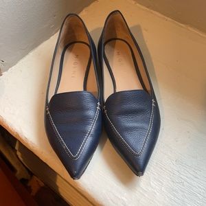 M. Gemi Stellato Pointed Toe Navy Loafers size 36